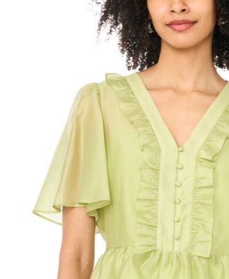 green dress blouse women Ivy Blouse in Light Green main image 1