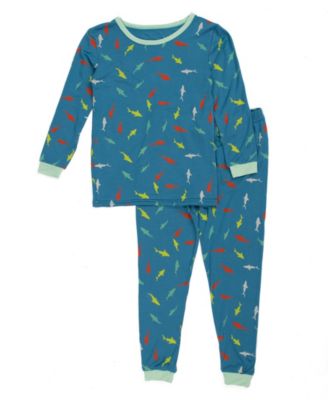 Baby Matching Family Two-Piece Cooling Bamboo Viscose Long Sleeve Pajamas - Nature and Wildlife Print (03M-24M)