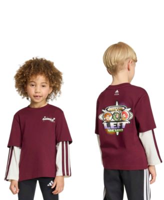 adidas Boys 2T-10 Pixar Toy Story Long Sleeve Shirt - MaroonOff white 30$