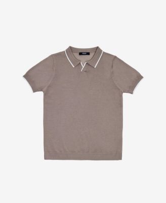 Xray Toddler Boys 2T-4T Johnny Collar Short Sleeve Sweater Polo - Taupe 26$