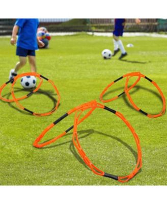 Octagonal Agility Rings, Speed Rings, Youth Agility Footwork Training and Speed Hurdles Ladder, Fitness Equipment Sport Workout
