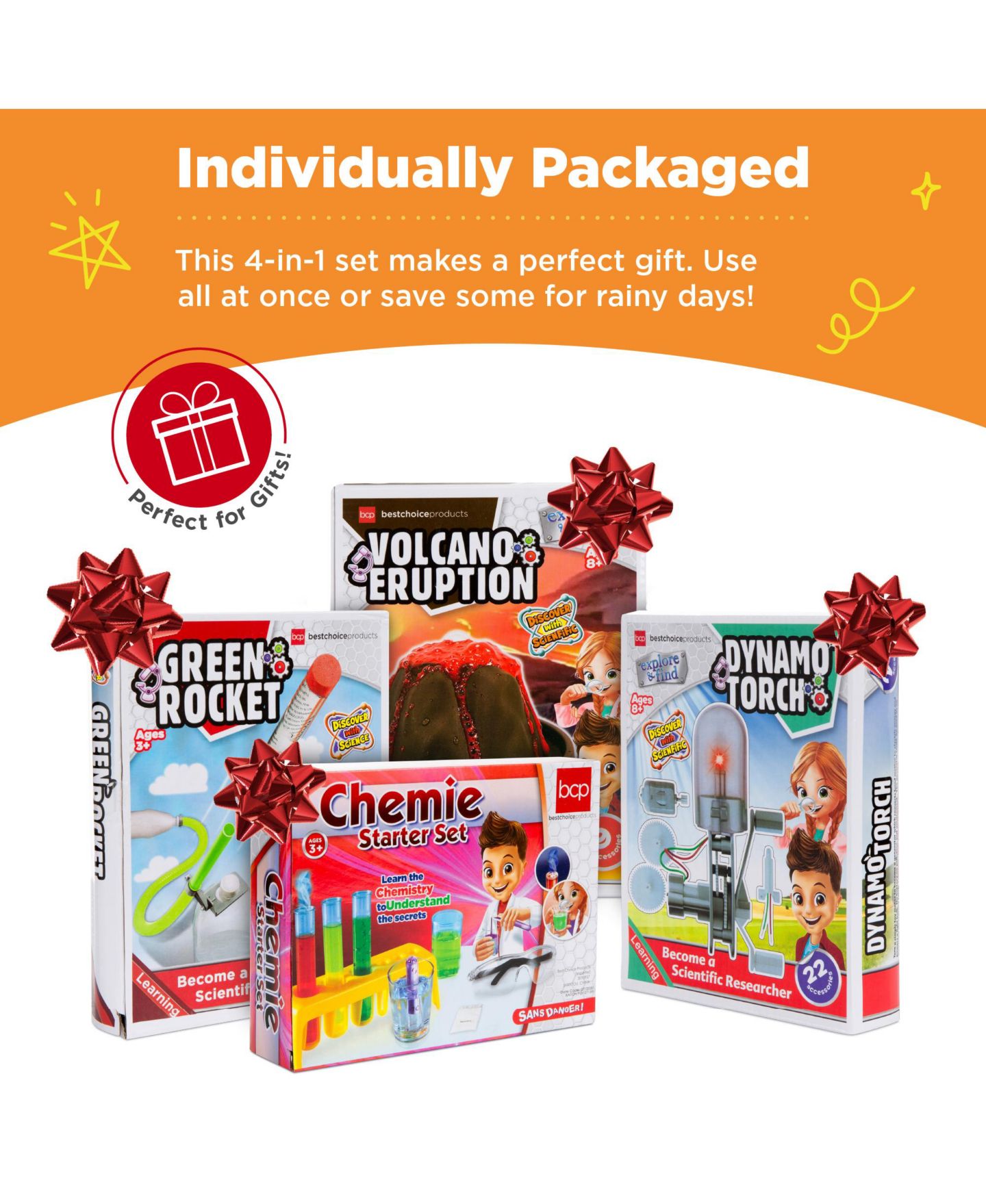 Детские игрушки Best Choice Products 4-in-1 Stem Diy Science Project Kit, Ages 8+, цвет: Разноцветный — фото 2
