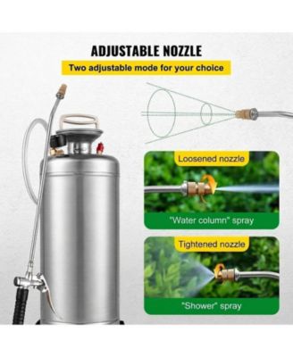 3.5Gal Stainless Steel Sprayer, 20" Wand, Adjustable Nozzle for Gardening
