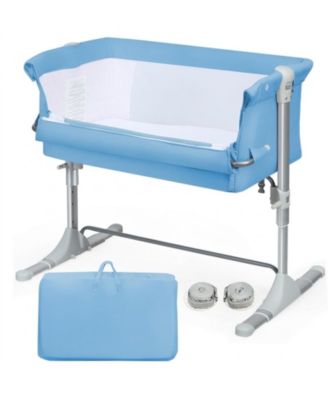 Portable Baby Bedside Bassinet Sleeper with 4 Adjustable Heights