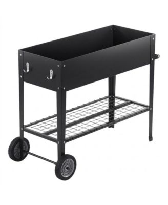 42.5 x 19.5 x 31.5 in Galvanized Metal Raised Planter Box