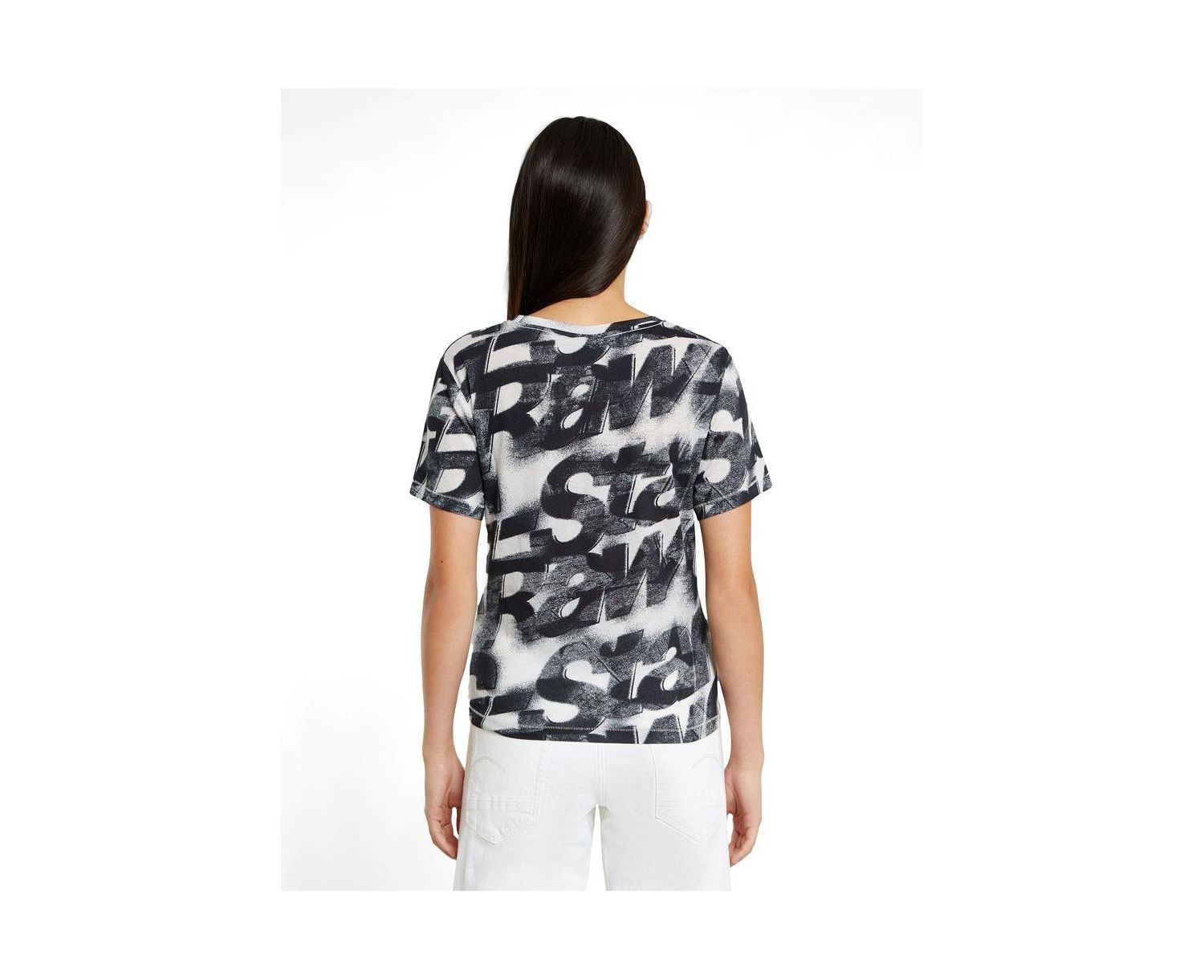 Women's Sprayed Letters Top