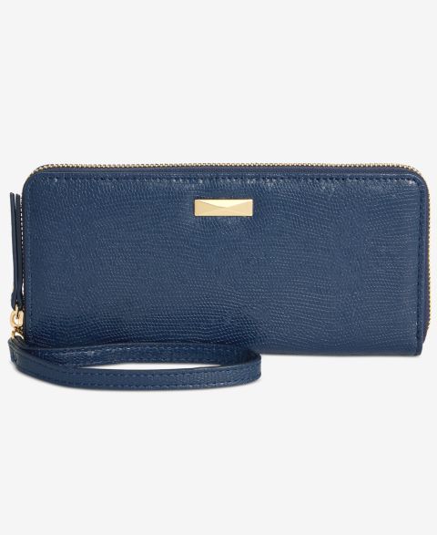 I.N.C. International Concepts Hazell Lizard Zip Around Wallet