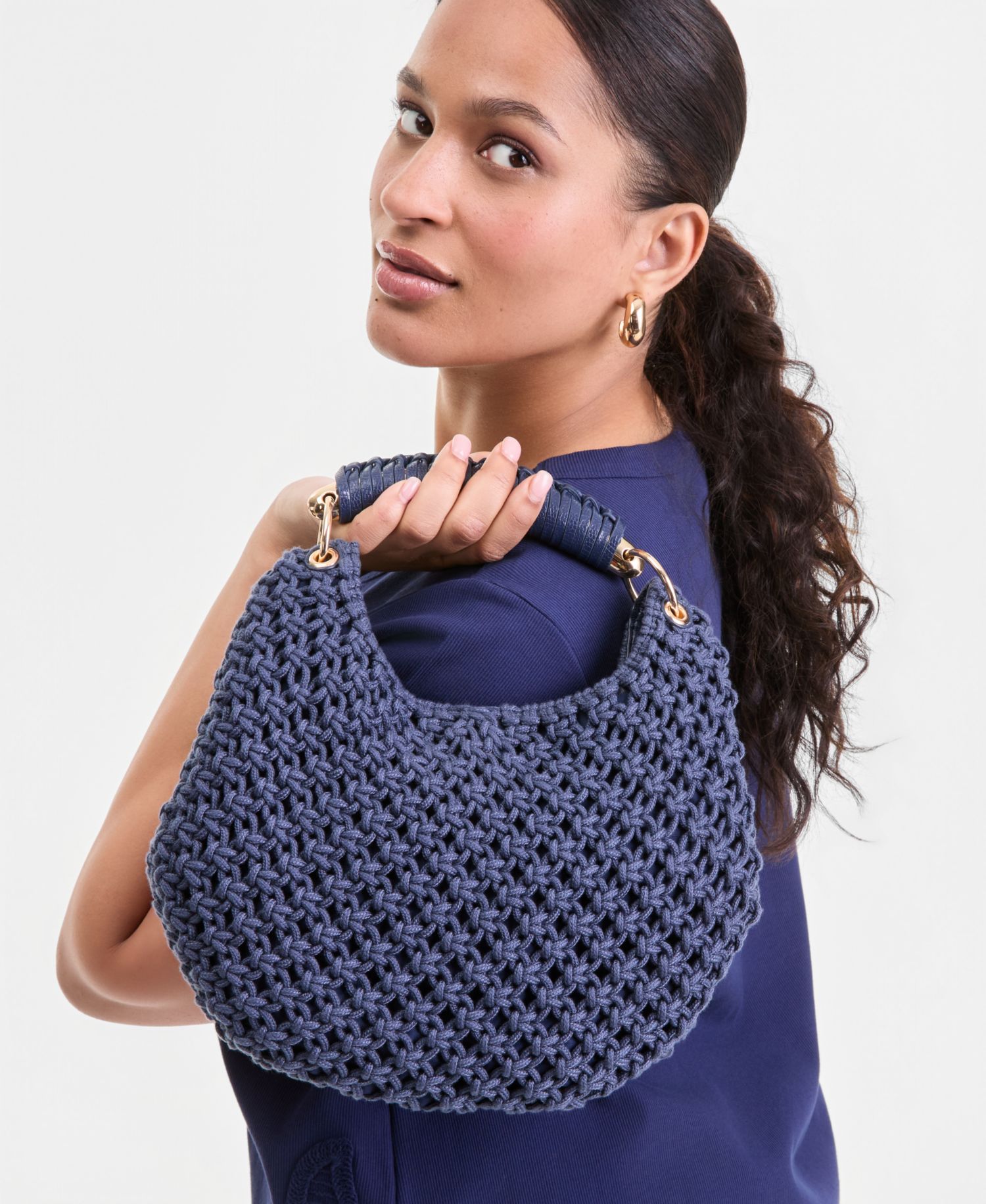 Eedenn Crochet Hobo Handbag with Small Wallet