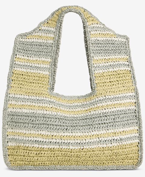Женская сумка Style & Co Marled Cut Out Straw Tote, цвет: Теневой зелёный