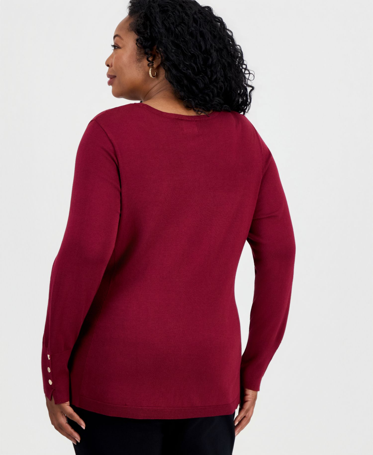 Petite Rivet-Detail Sweater
