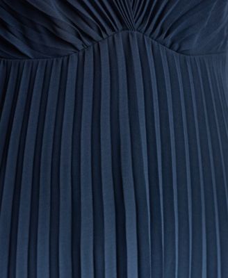DKNY Women's Pleated Jewel Neck Dress - Macy's