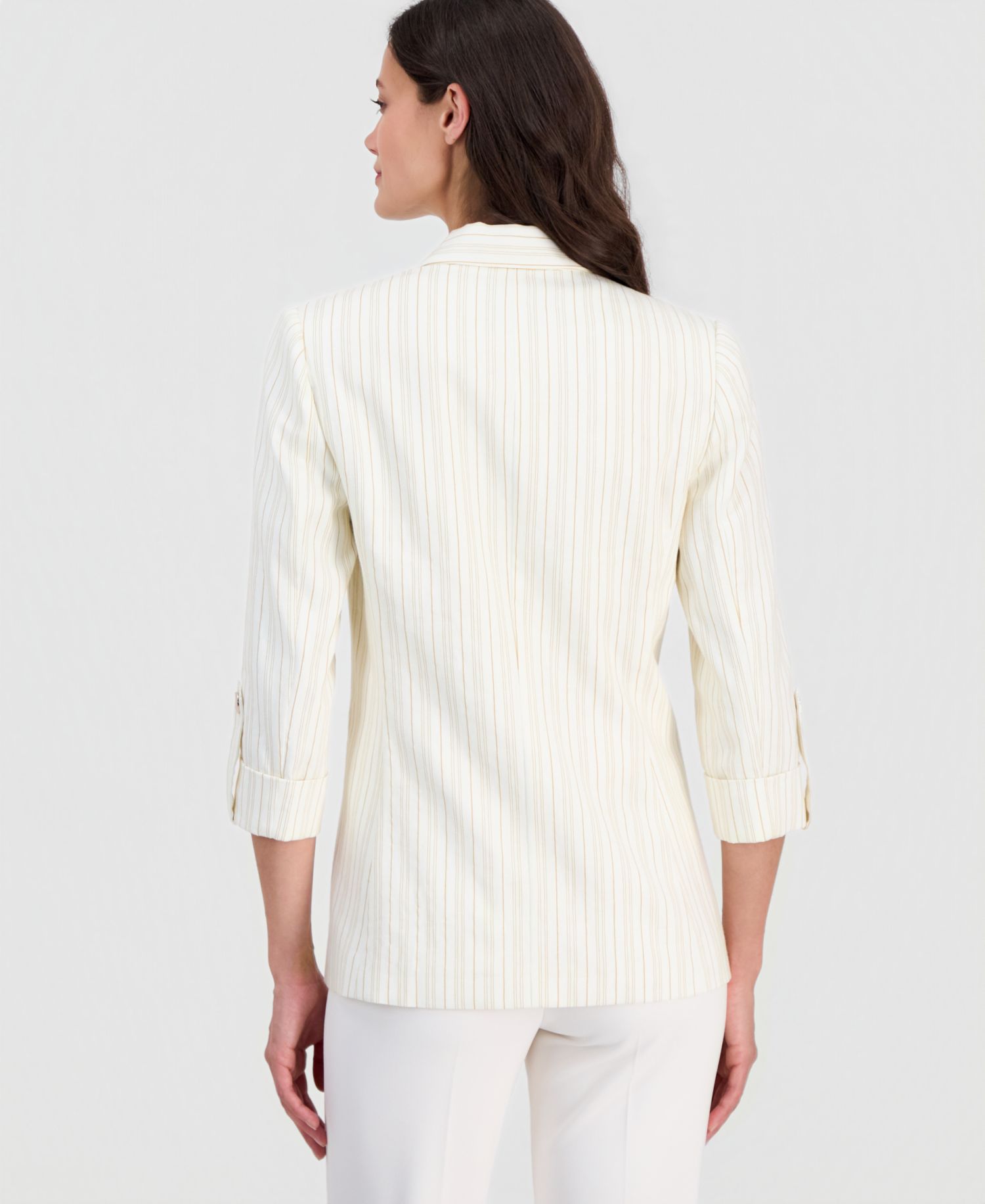 Women's Peak-Lapel Long-Sleeve Blazer