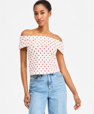 Women's Off-The-Shoulder Jersey Knit Top