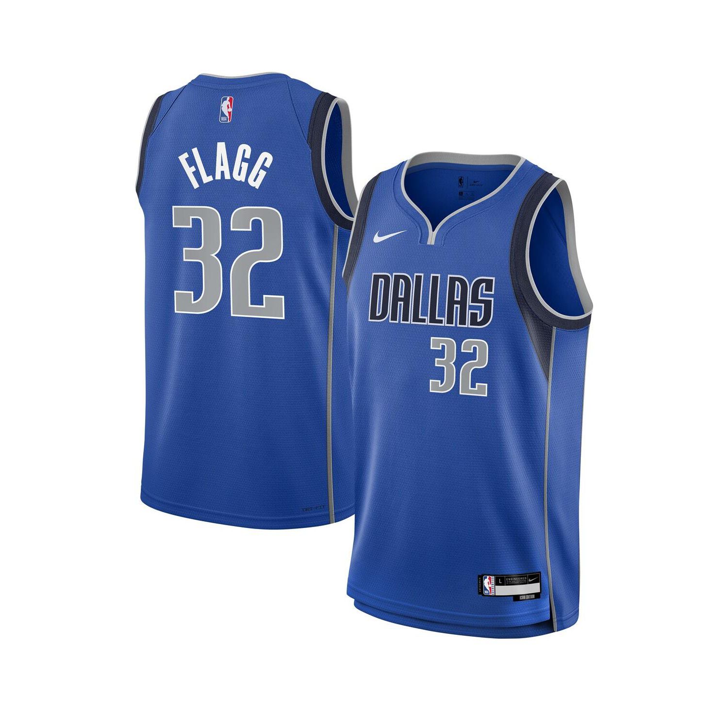 Big Boys and Girls Cooper Flagg Blue Dallas Mavericks Swingman Icon Edition Jersey