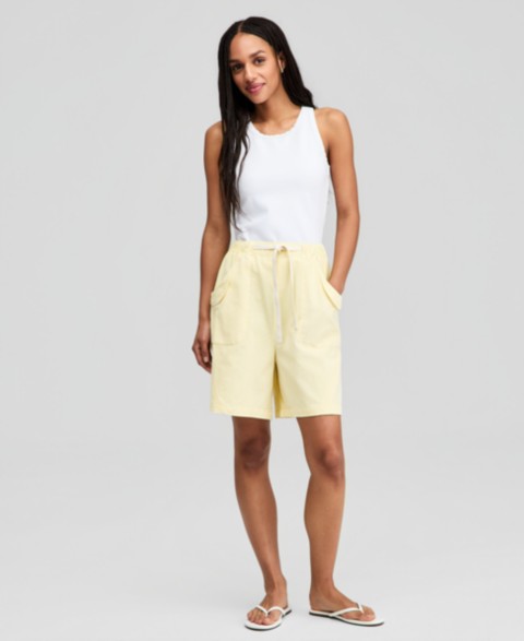 Женские And Now This Women's Cotton Drawstring Bermuda Shorts
