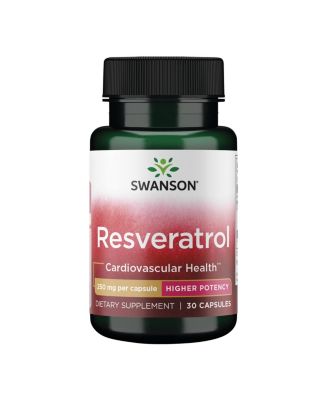 Resveratrol  Higher Potency 250 Milligrams 30 Capsules(1 Pack)
