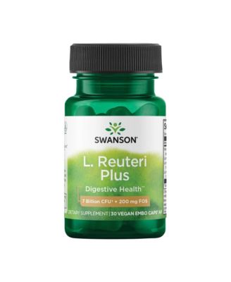 L. Reuteri Probiotic Plus With L. Rhamnosus, L. Acidophilus and FOS, Digestive and Gut Health, 7 Billion CFU, 30 Veggie Capsules