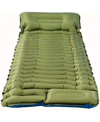 Camping Sleeping Pad Ultralight Inflatable Mat with Pillow Foot Pump Camping Outdoor Recreation Gear