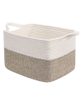 Cube Storage Baskets Woven Closet Organizer Shelf Bins