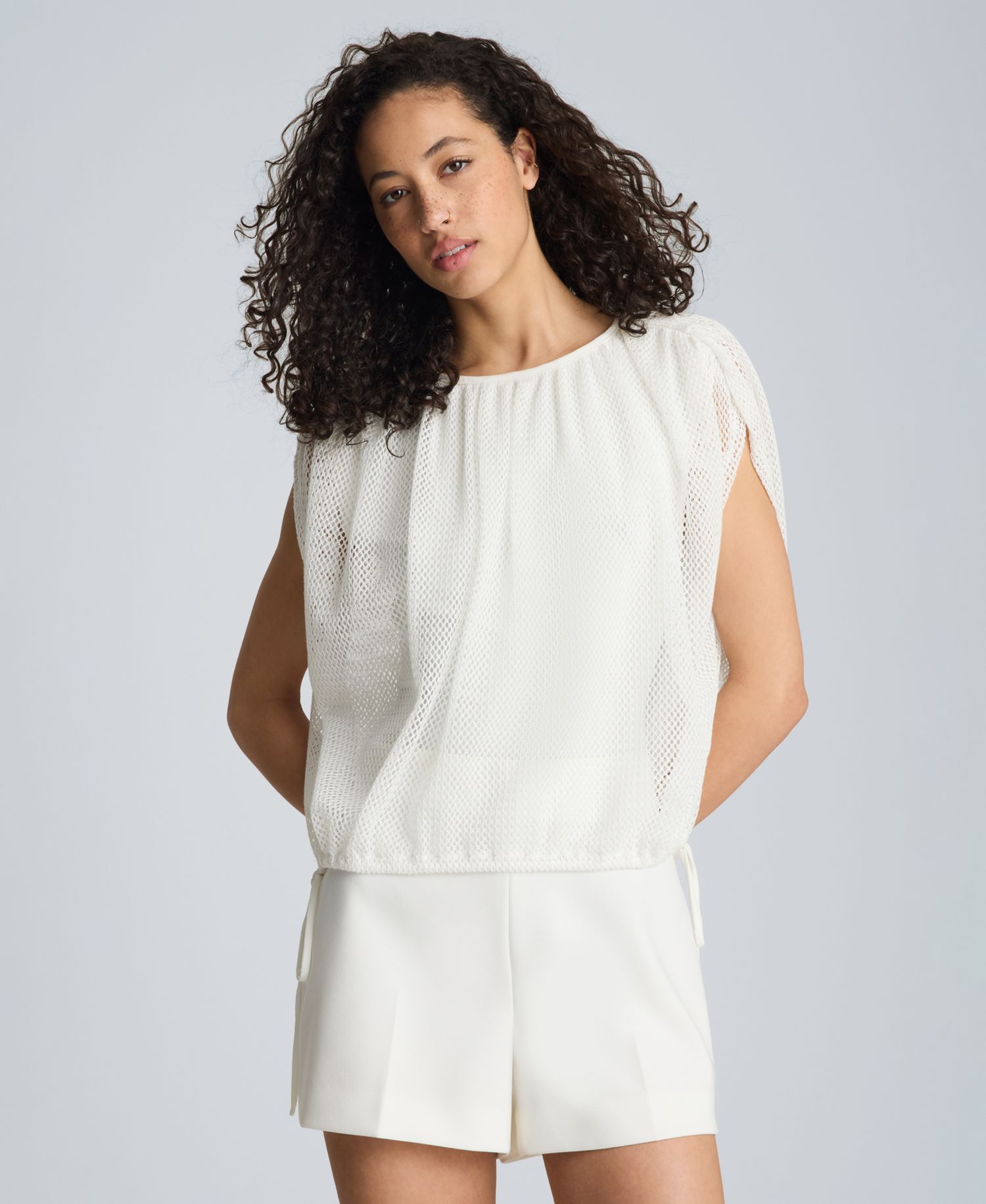 Women's Pull-On Crop Bubble Top