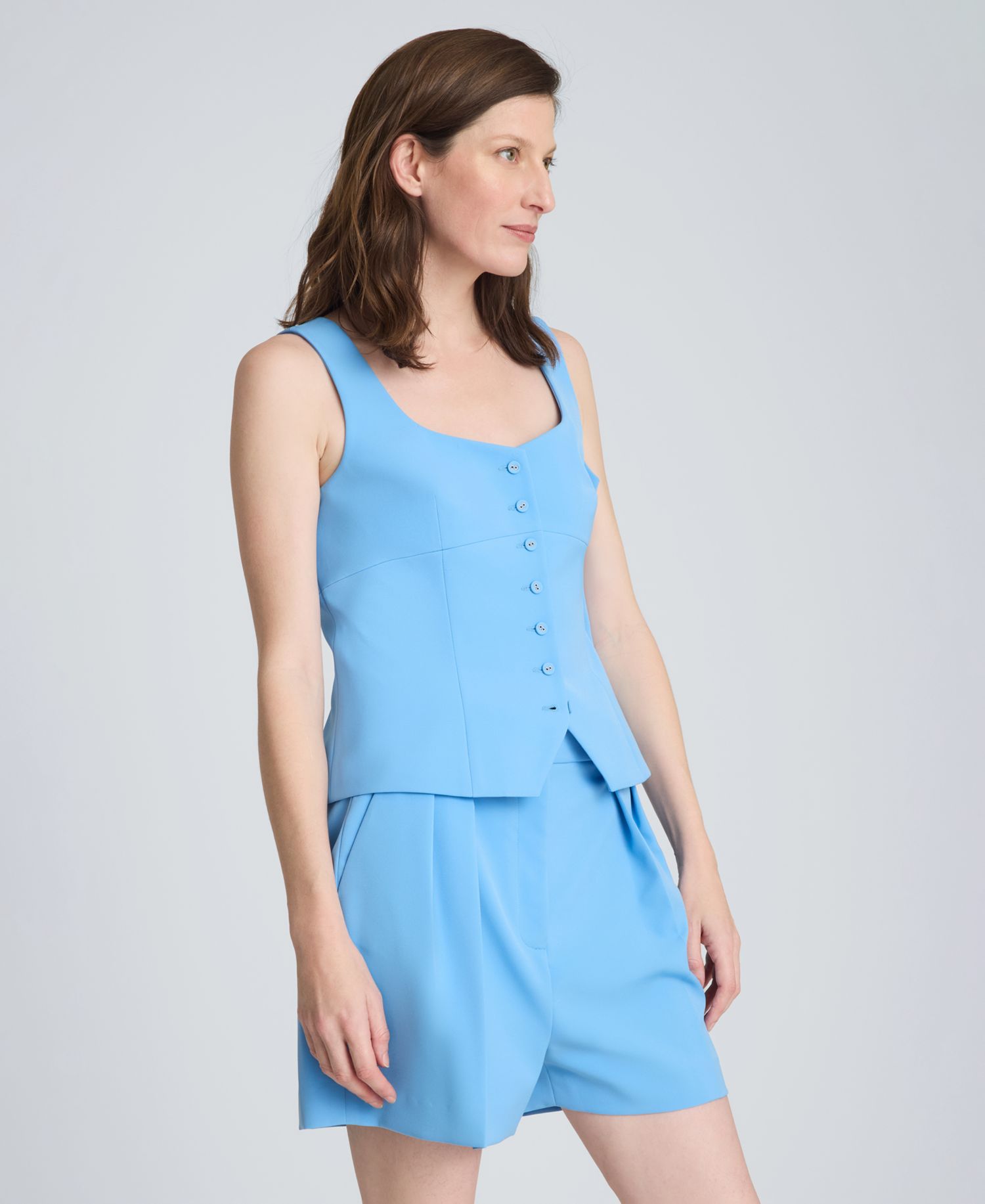 Women's Bustier Collarless Vest