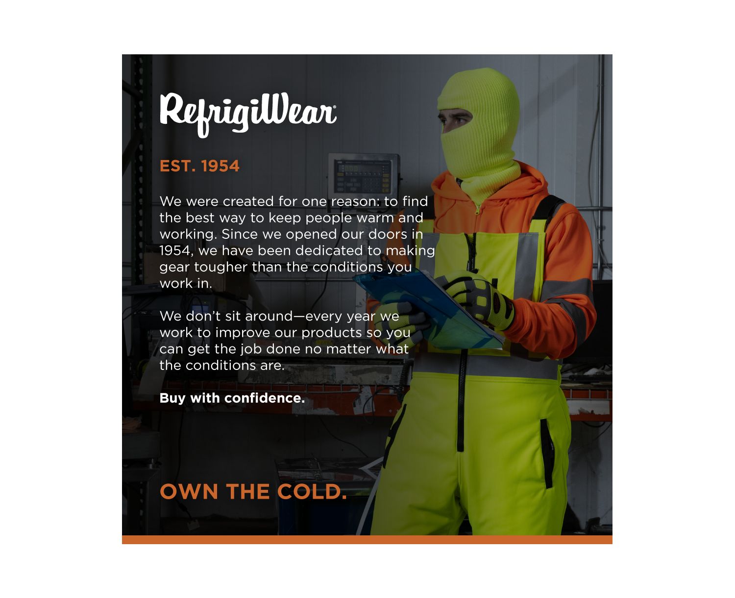Men's Hi Vis Insulated Softshell High-Bib Overalls, -20&deg;F (-29&deg;C)