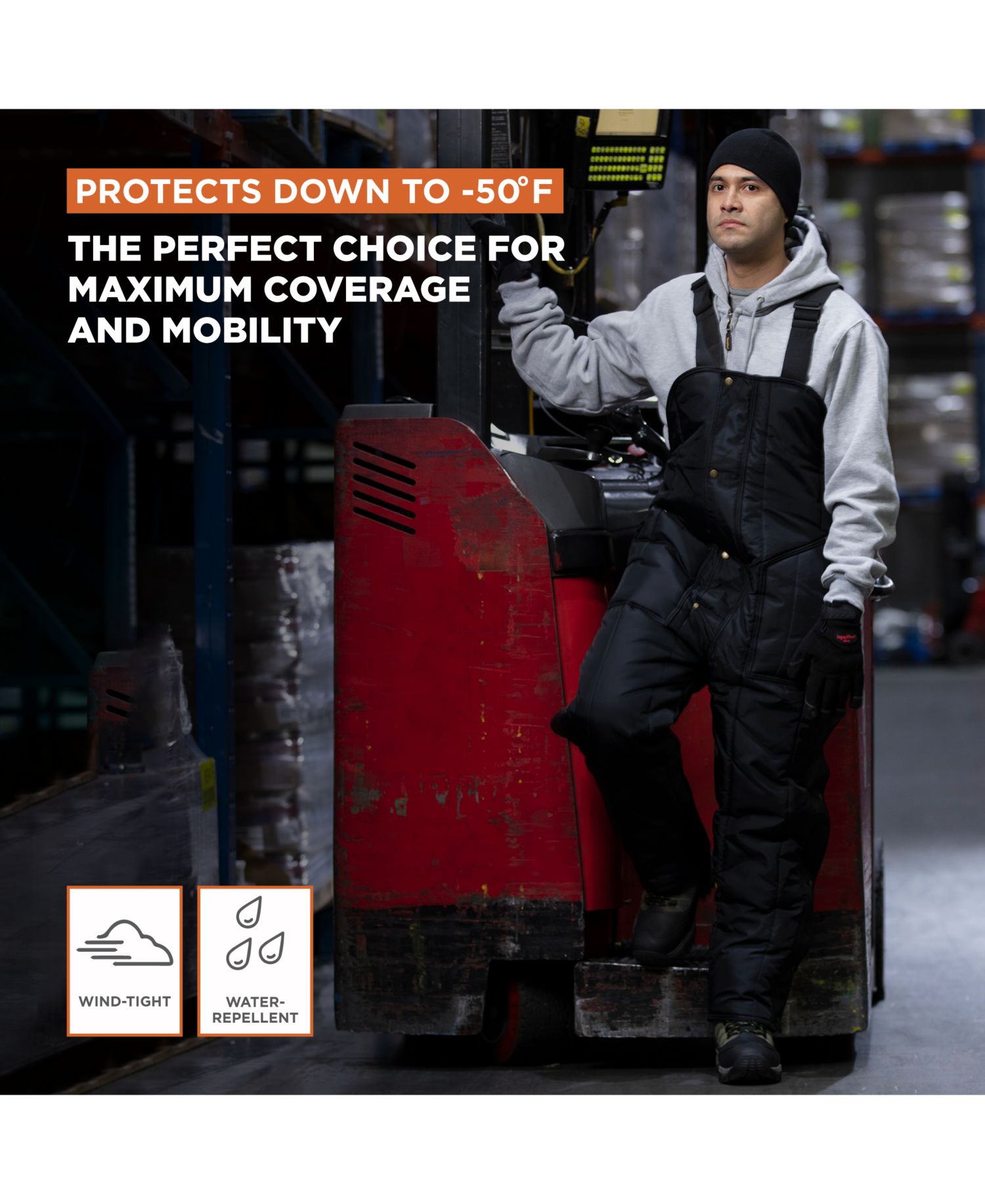 Men's Men s Iron-Tuff Insulated Bib Overalls -50degree(s)F Cold Protection, Durable Workwear
