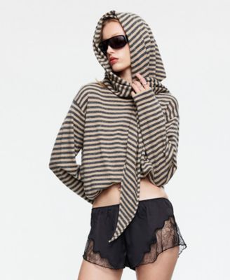 Women's Striped Long-Sleeve Top