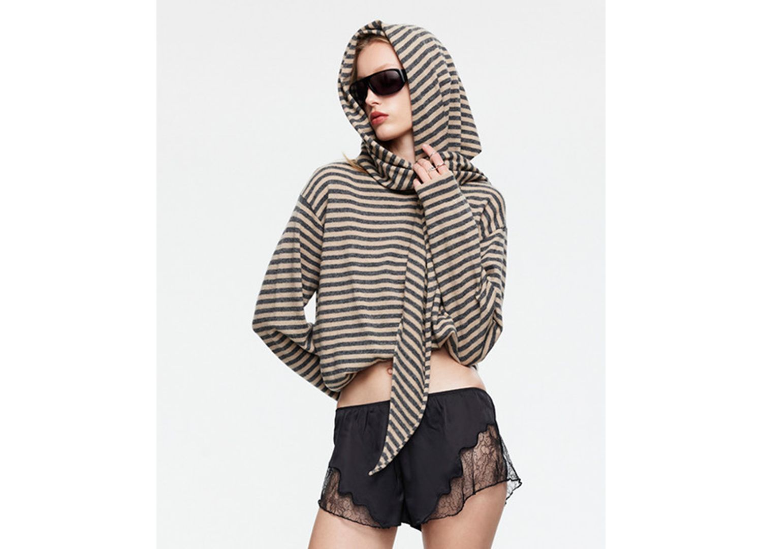 Women's Striped Long-Sleeve Top