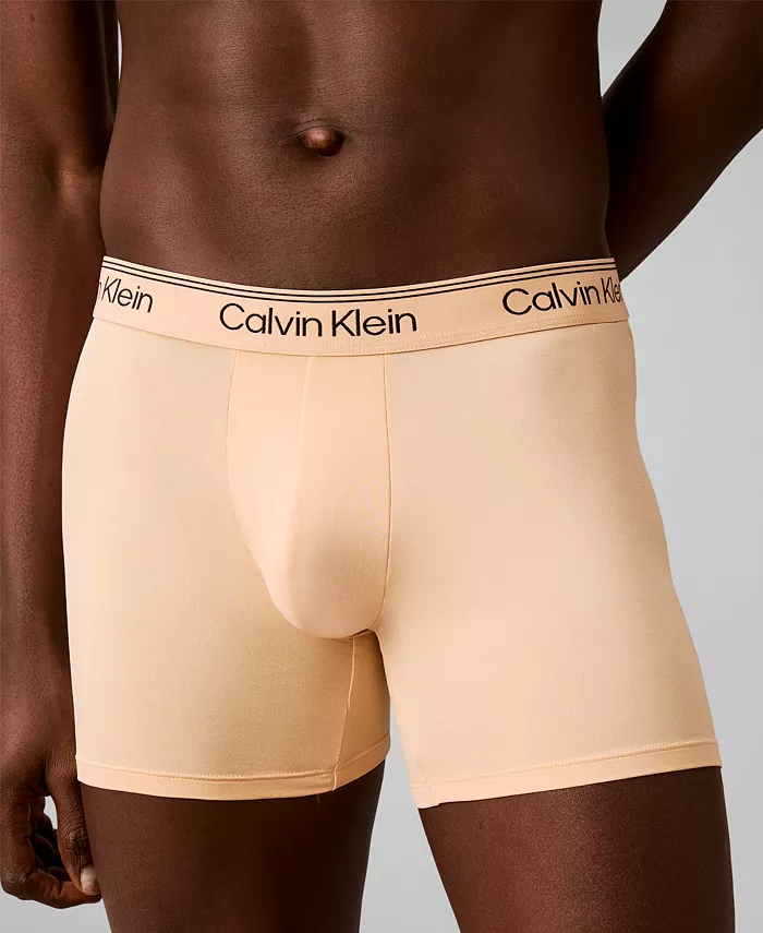 Men's Microfiber Stretch Boxer Briefs Underwear, 4-Pack - thumbnail 10