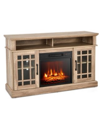 48-Inch Electric Fireplace TV Stand with Remote for TVs Up to 55 Inches