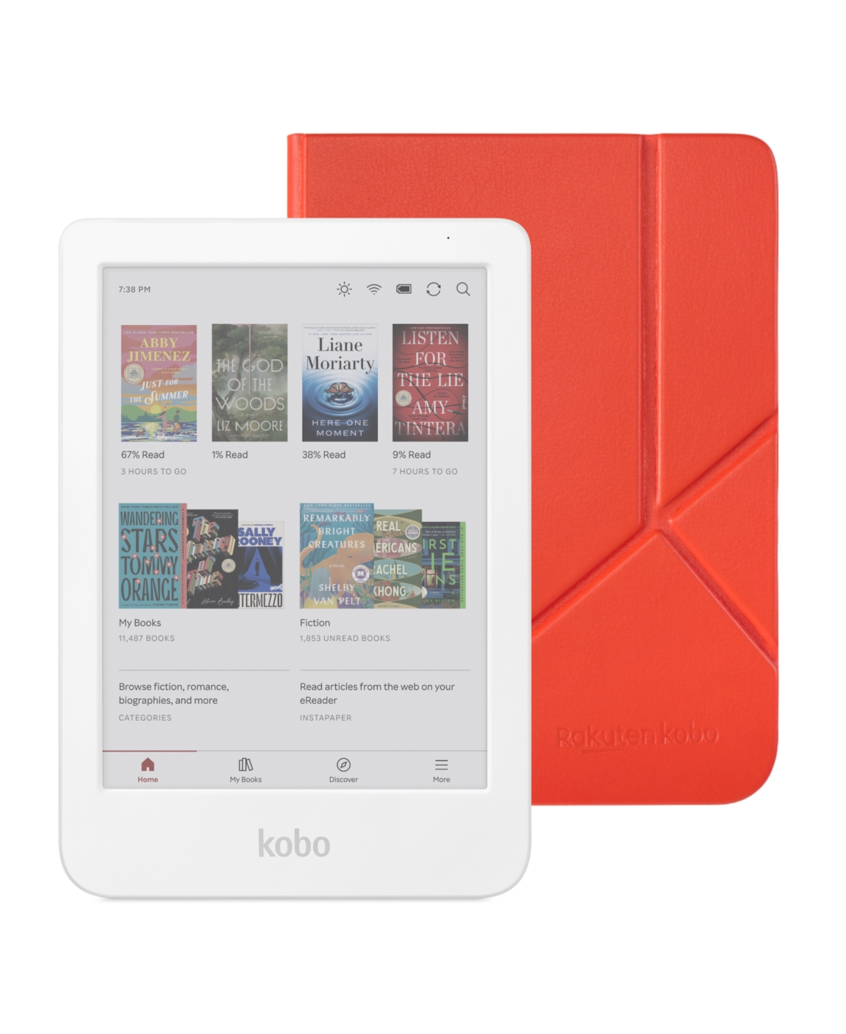 Kobo Clara Colour 6" Waterproof 16GB E-Reader - Cayenne red