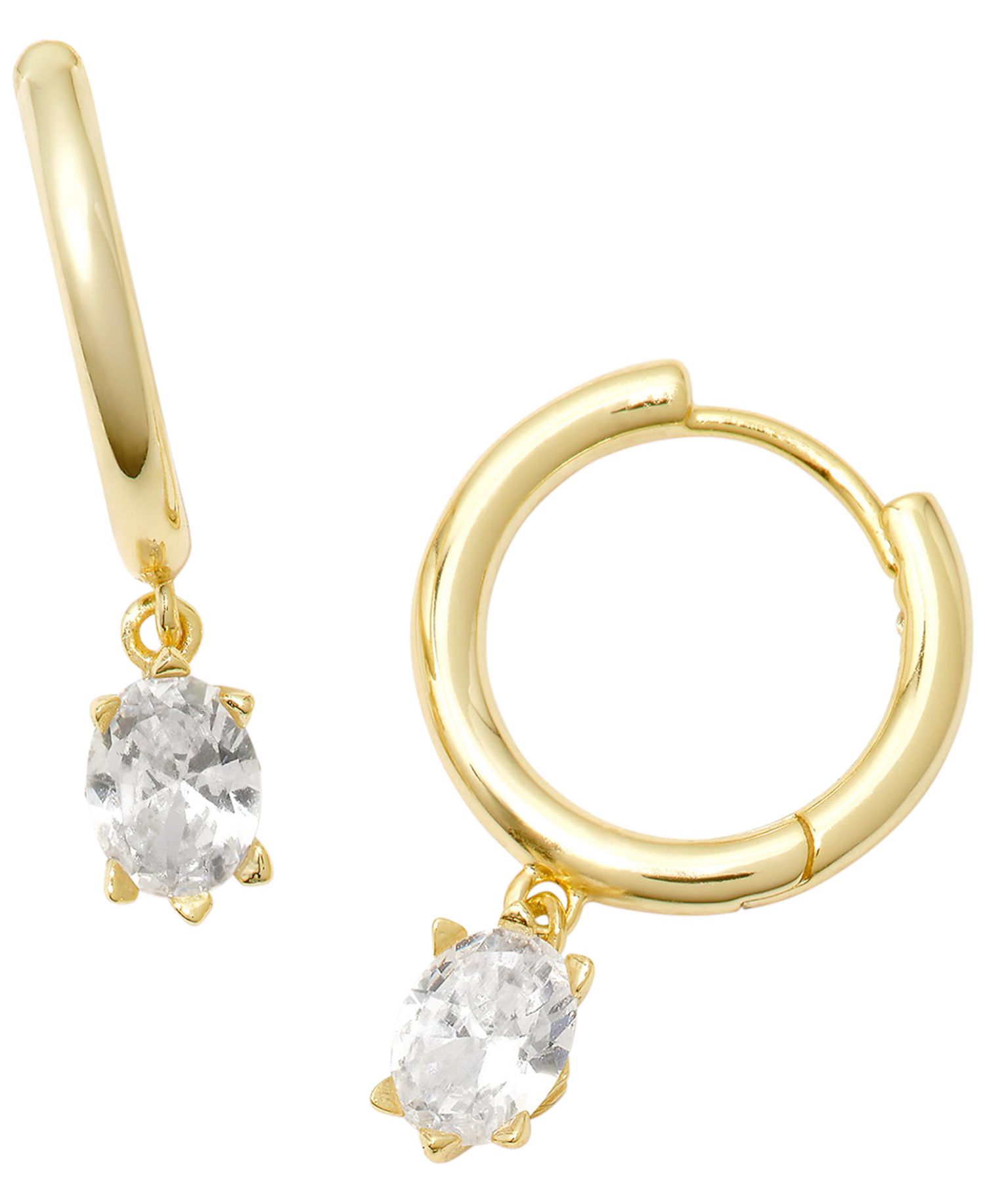 Cailin Cubic Zirconia Huggie Earrings