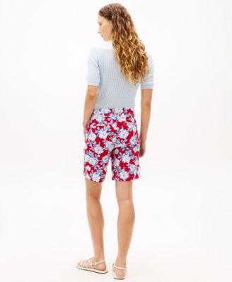 Women's Twill Slim Straight Shorts