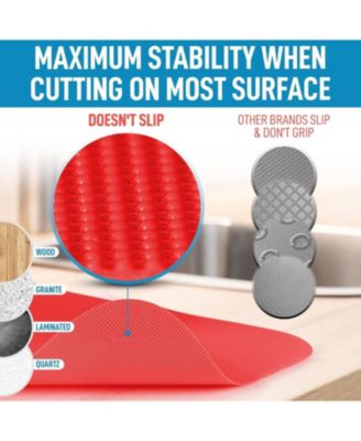 Thick & Durable Non-Slip Flexible Cutting Board Set (3 Piece)