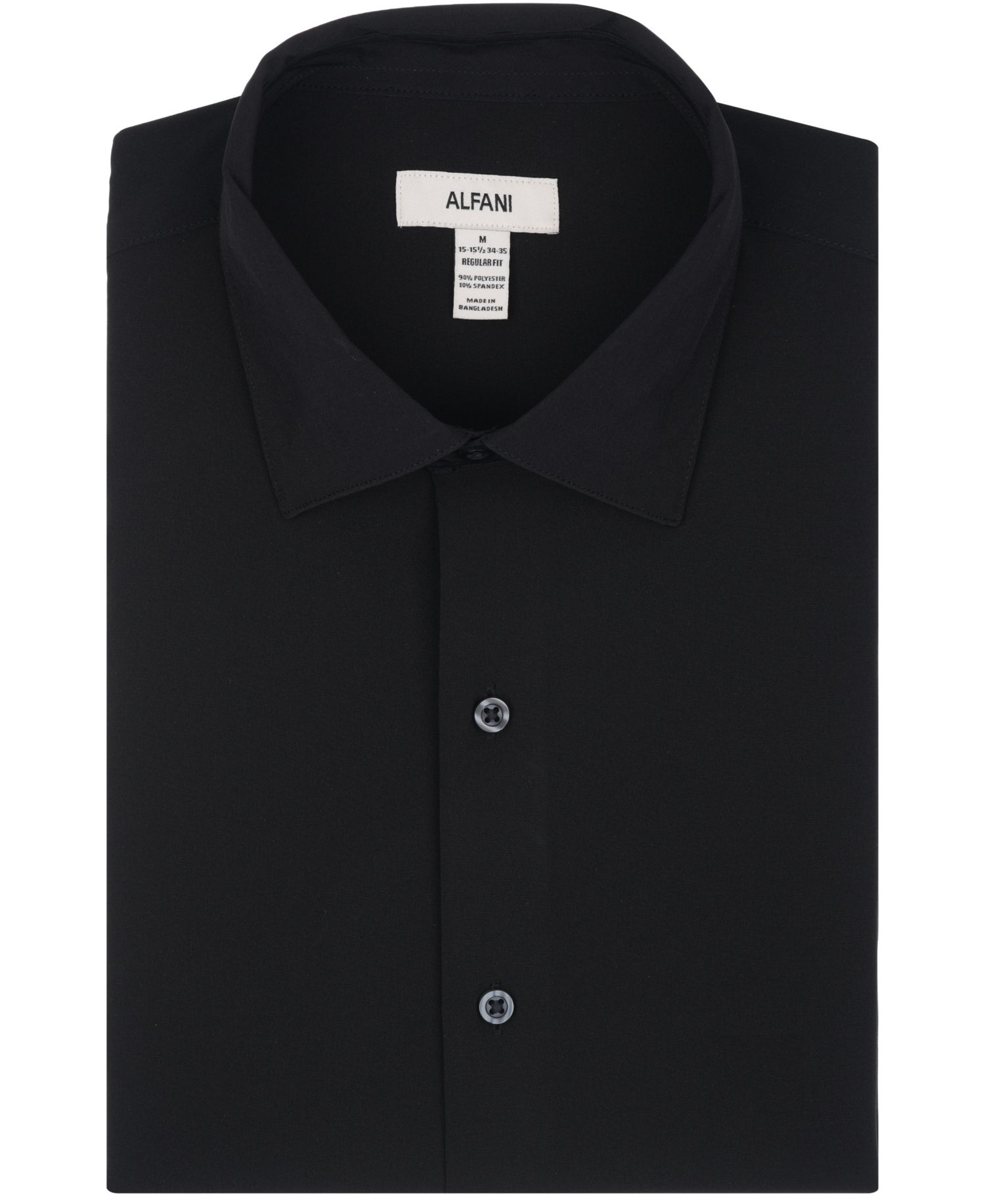 Men's Spread Collar Performance Solid Dress Shirt