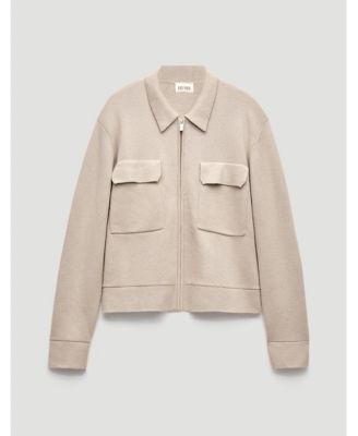 Women's Knitted Zip Front Jacket