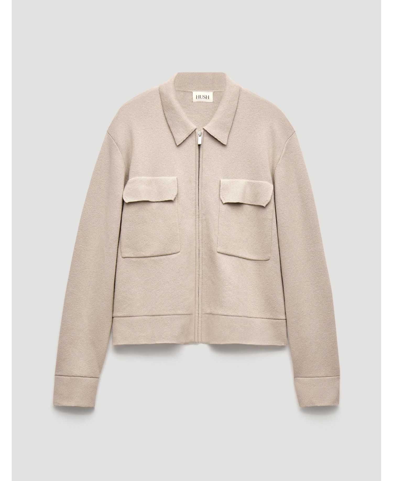 Women's Knitted Zip Front Jacket