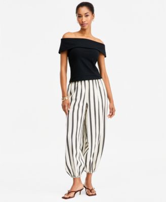 Women's Textured Balloon Pants