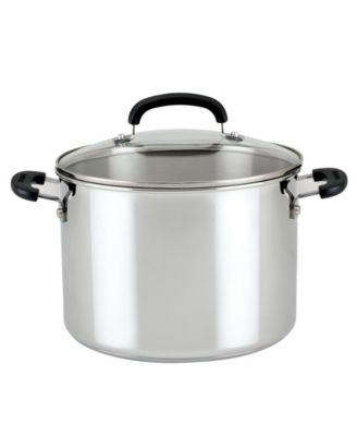 Brilliance Stainless Steel 8-Qt. Stockpot with Lid