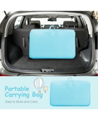 Baby Portable Bedside Bassinet Sleeper with 4 Adjustable Heights and Carrying Bag