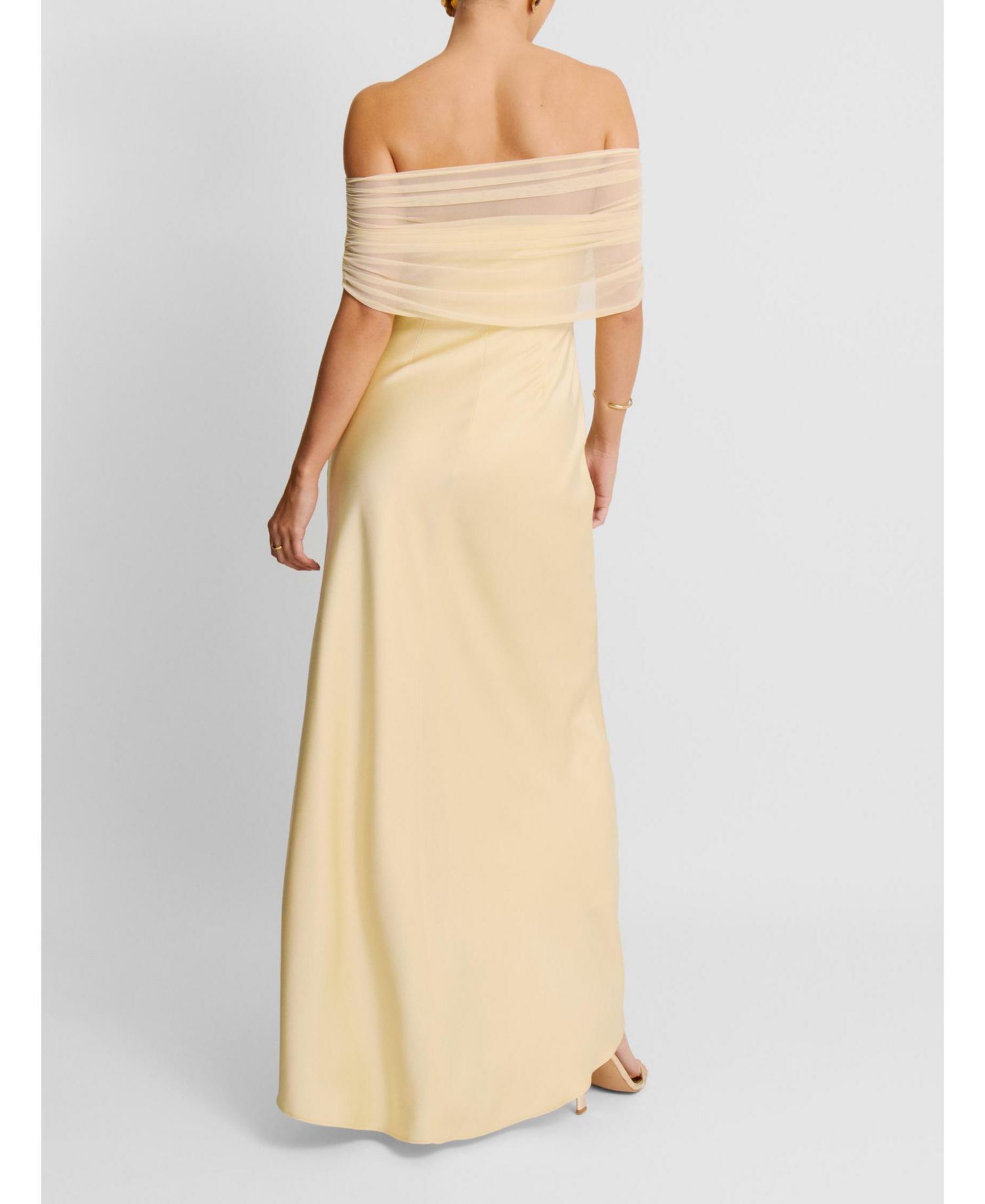 Women's Bardot Satin Maxi Dress