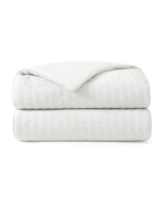 Seersucker Cooling Reversible Blanket, Full/Queen