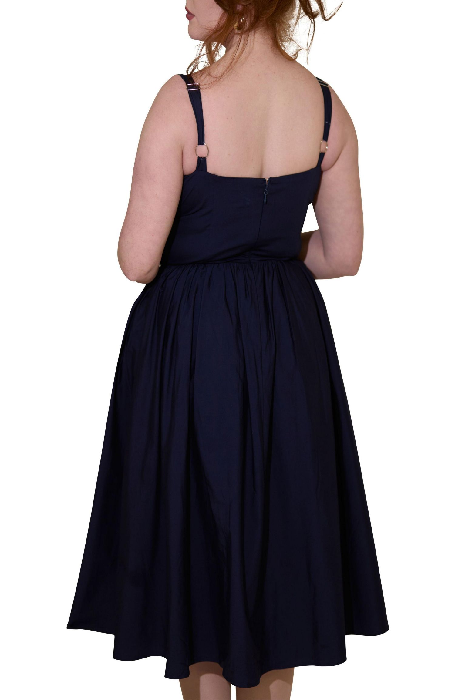 Women's Camille Fuller Bust Cotton Midi Corset Dress