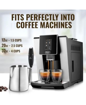 12oz Stainless Steel Frothing Pitcher with Measurement Markings