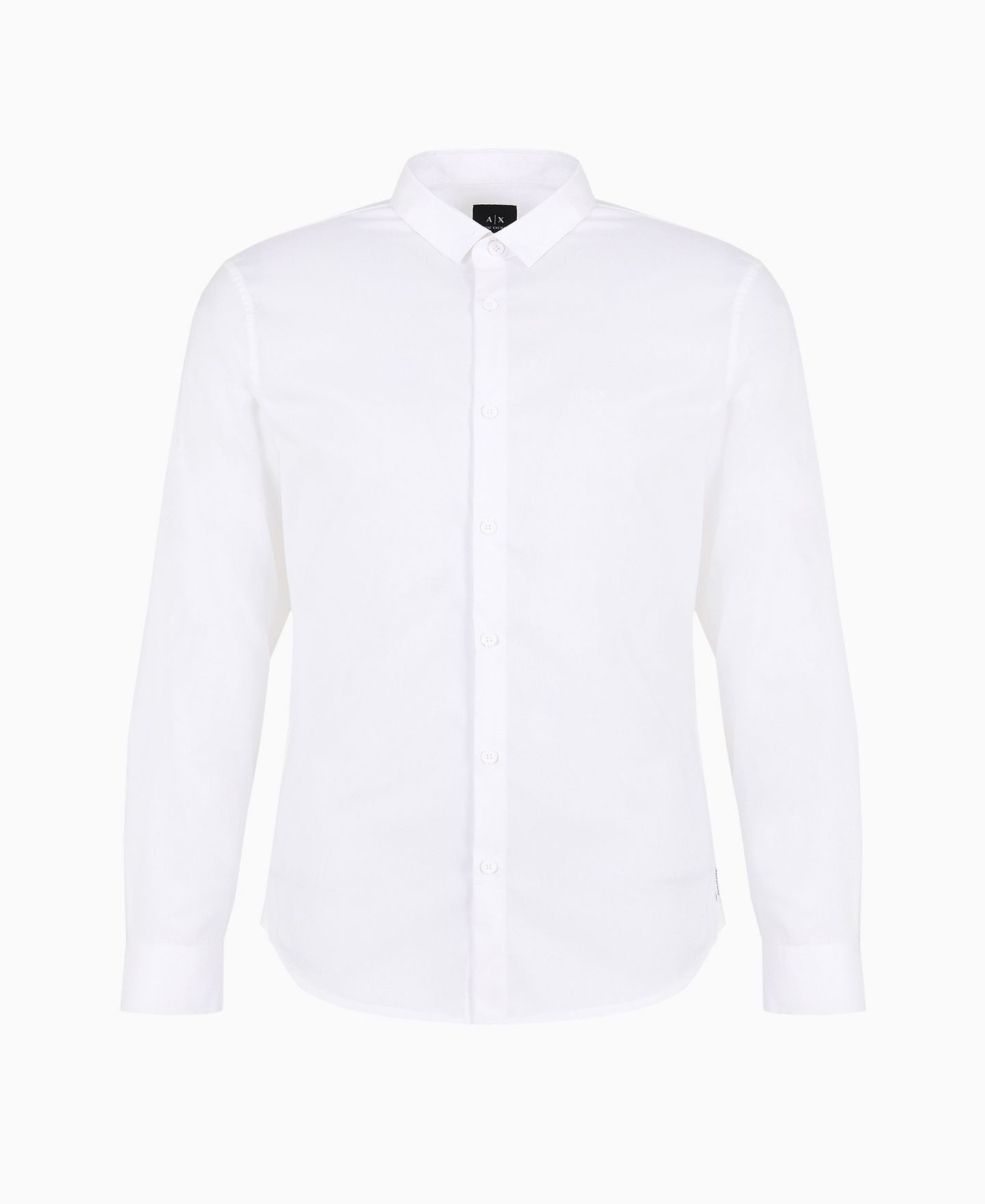 Мужская рубашка A|X Armani Exchange Slim Fit Ultra Stretch Lyocell Twill Button Up, цвет: Белый — фото 3