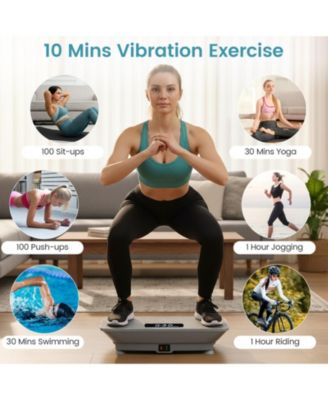 Vibration Plate Exercise Machine with Gravity Sensor for Home
