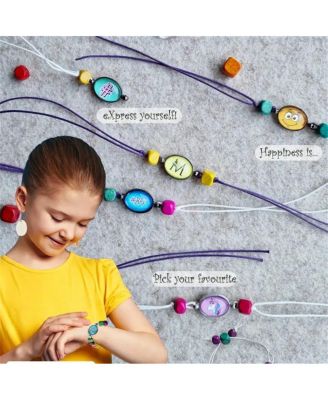 Design Your Own Bracelets Jewelry Making DIY Kit - 8 Fashion Bracelets, 300+ Picture Patterns, Glass Beads, Mess-Free Creative Activity