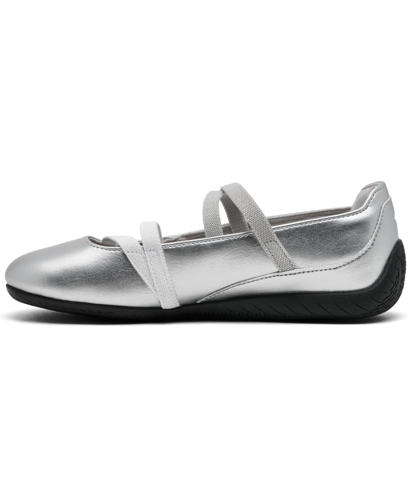 Обувь Puma Speedcat Ballet Metallic Mary Jane Casual Shoes from Finish Line для девочек, цвет: Серебряный — фото 3