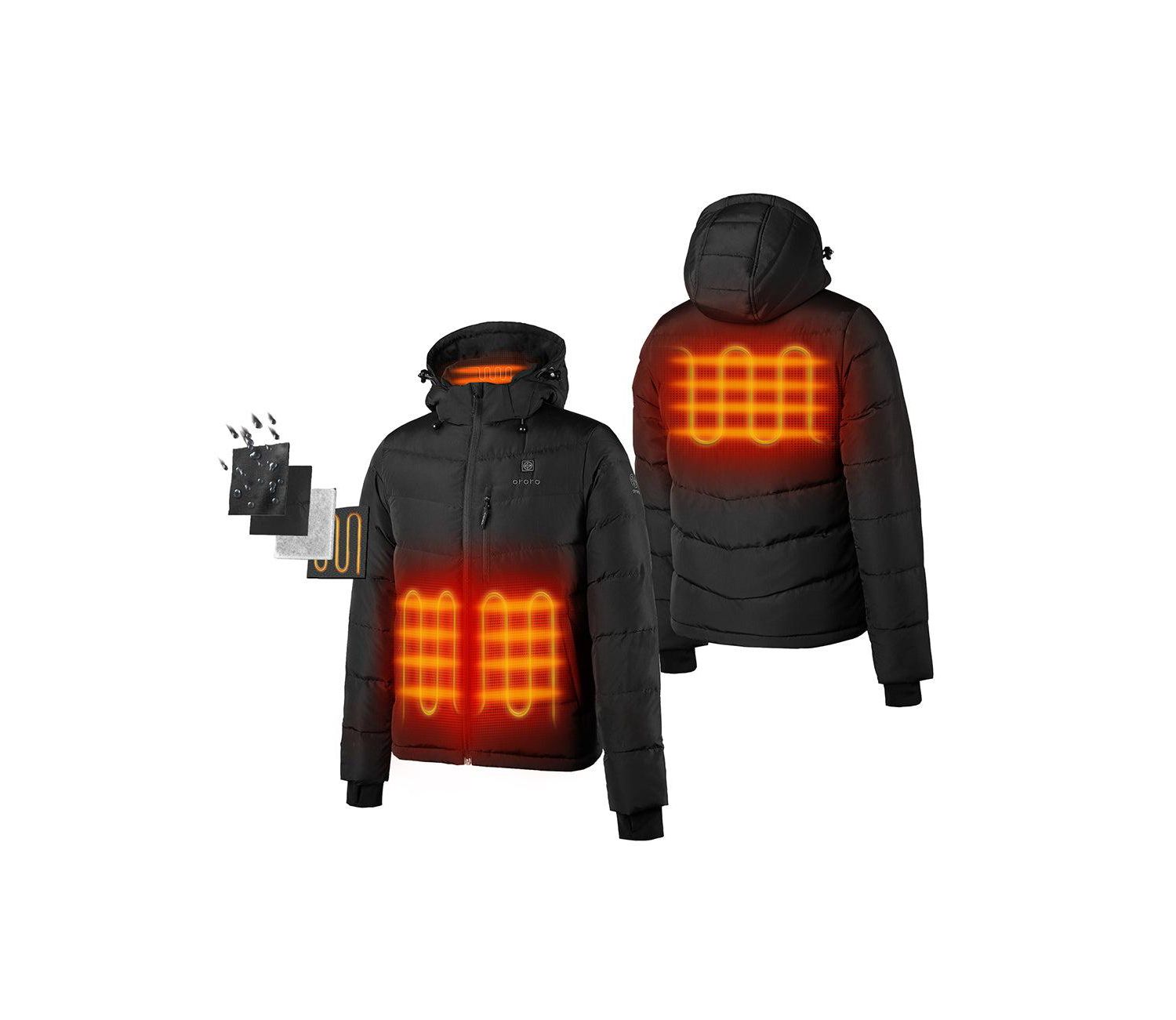Men's 4-Zone Heated Down Jacket
